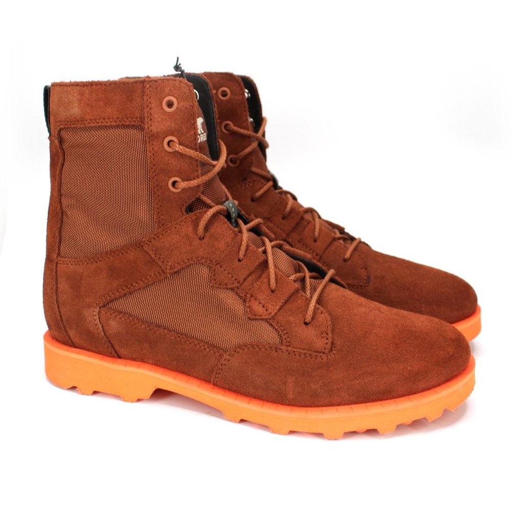 Sorel Caribou OTM Impermeable Waterproof Brown Orange Trail Boots 10.5 Shoe NEW - Picture 1 of 8